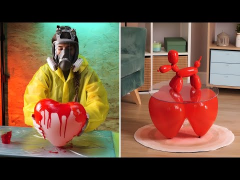 Designer Table from Ballons! Classy Epoxy Resin projects