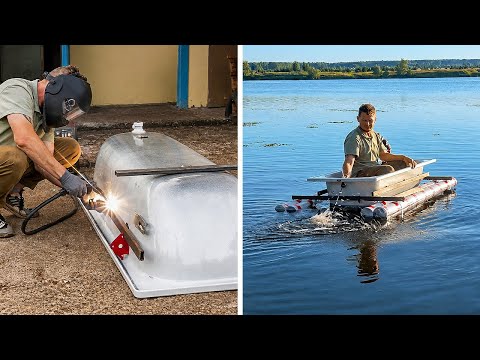 Handmade Boats made from Simple materials