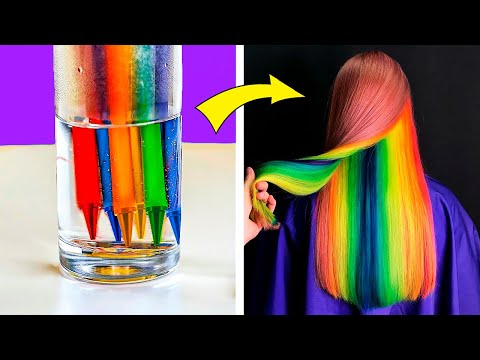 Trendy makeup hacks, hair dyeing tricks and nail art techniques