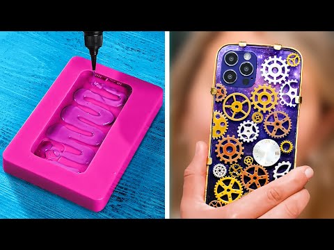 PHONE CASE ART! | Brilliant DIY Crafts With Metal, Gold And Silicone