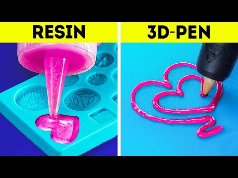 EPOXY RESIN VS. 3D PEN | How To Make Your Own Jewelry And Accessories