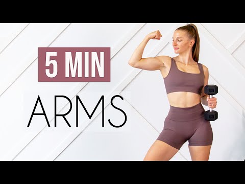 5 MIN ARM WORKOUT – With Weights (Upper Body Toning)
