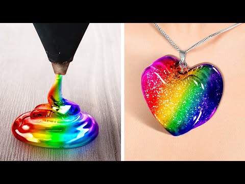 RAINBOW DIY JEWELRY CRAFTS | Wonderful Accessories And Miniature Ideas