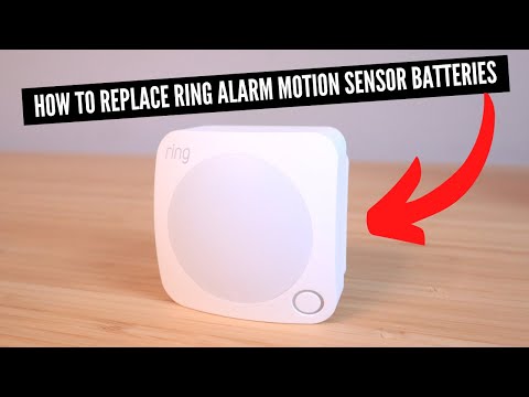 How To Replace Ring Alarm Motion Sensor Batteries  (2nd Generation)