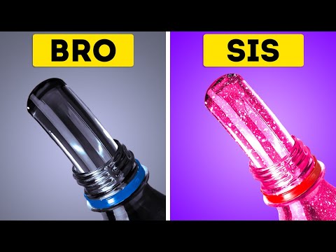 BLACK ⚫ or PINK 🍧? Funny Food Battle And Cool Challenges