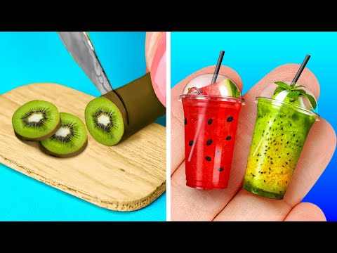 COLORFUL AND CUTE DIY MINIATURES | Awesome Glue Gun, Resin And Clay Crafts
