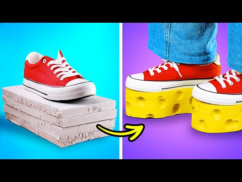 Crazy glue shoes ideas || Awesome shoe upgrades for everyday life and special occasions