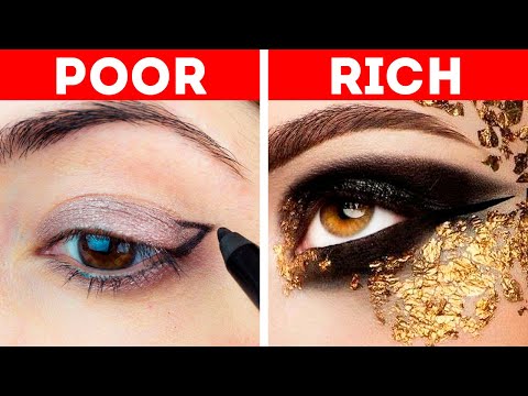 Makeup Tricks You'll Be Glad to Know || RICH VS POOR