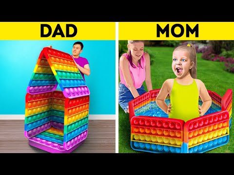 HOW TO BE SUPER PARENTS | Best Parenting Tricks, Gadgets And Colorful DIY Crafts For Your Family