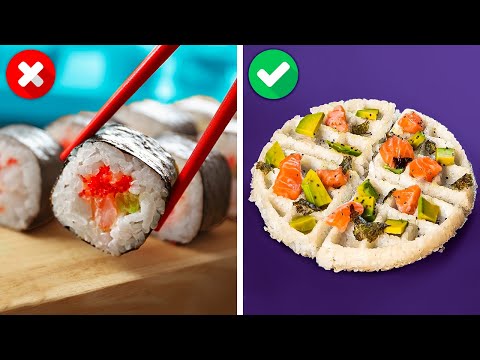 Sushi Pizza 🍣🍕TIKTOK Food Recipes And Edible Challenges You Have To Try