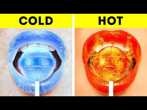 Cold VS Hot! Cool crafts and Challenges for you and your friends