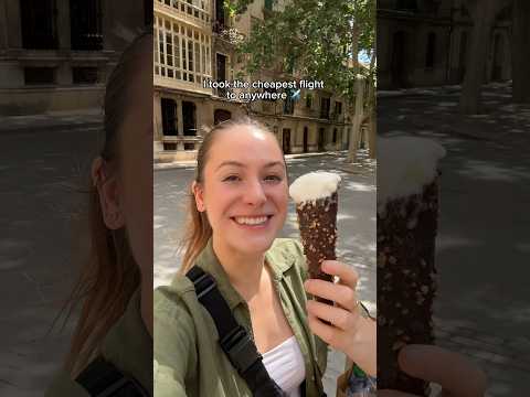 Cheapest flight abroad travel challenge 😁✈️ #solofemaletravel #travelvlog