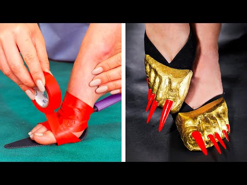 Awesome DIY Shoes. Best Feet Hacks to Save Your Money