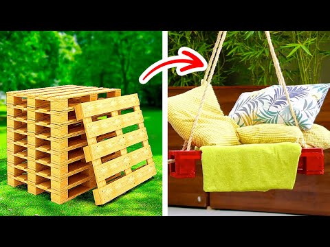 Amazing DIY Outdoor furniture. Backyard crafts you can't miss!