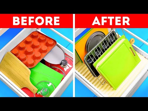 Kitchen organization ideas. Clever hacks for clean space
