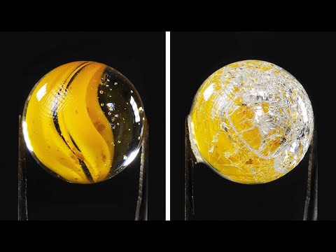 Satisfying destruction. Slow motion for your relaxation