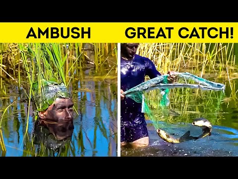 Great Camping ideas to live in the wild easier. How to get food, how to cook, how to survive