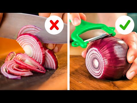 Surprising techniques for peel and cut vegetables and fruits