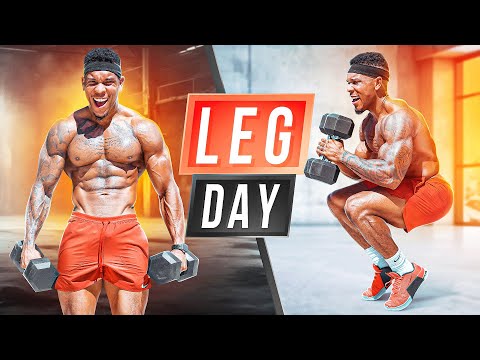 COMPLETE 45 MIN LEG DAY WORKOUT(BODY WEIGHT + DUMBBELLS]