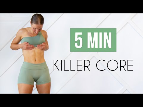 5 MIN TOTAL CORE BURN WORKOUT (No Equipment)