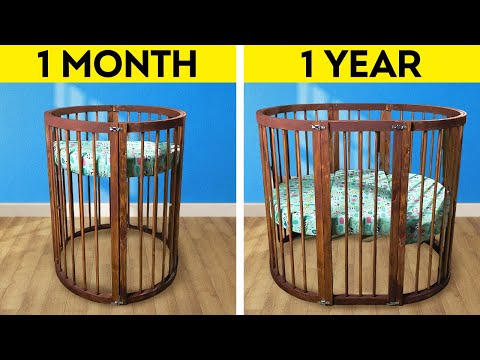 DIY Transforming Crib. Furniture ideas for Home and Backyard