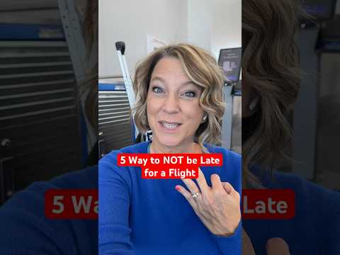5 Tips to Not Be Late for a Flight: speed through airport security #traveltips #travelshorts