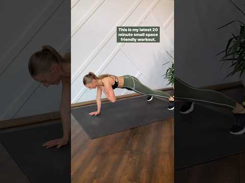 NO SPACE TO WORKOUT? TRY THIS! #fitness