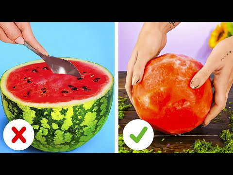Awesome Hacks for Effortless Fruit and Veggie Prep 🥬🥕🍉