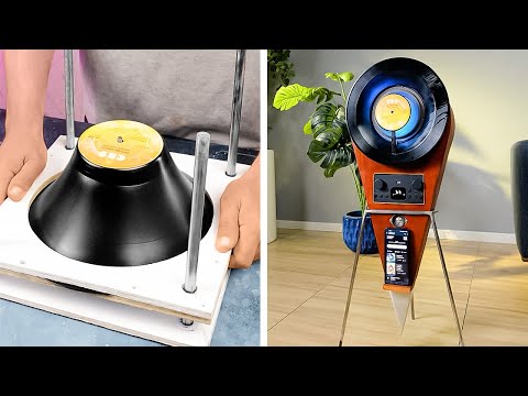 Vintage Things Transformations. Vinyl turned into Future Boombox