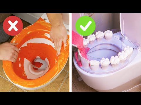 DIY Halloween toilet. Bathroom Hacks