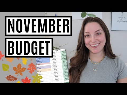November 2023 Budget + Money Goals