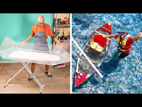 Crystal clear Canoe. DIY boats for any Voyage