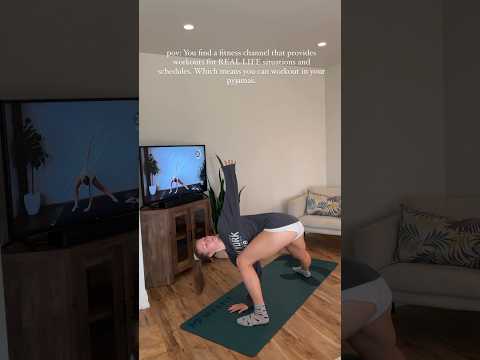 pov: you can workout and GET RESULTS in your pajamas! #fitness