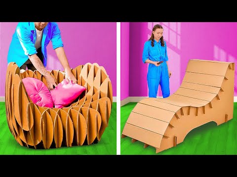 Cardboard home better! Cheap DIY furniture ideas and home decor