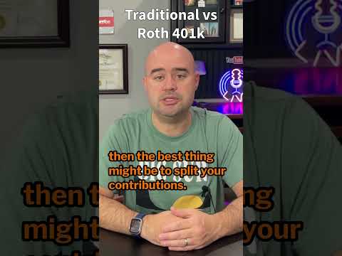 Traditional versus Roth 401(k). Which one should you choose? #financialeducation #rothira #401k