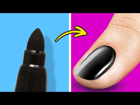 Amazing NAILS Makeover! Manicure And Pedicure Hacks