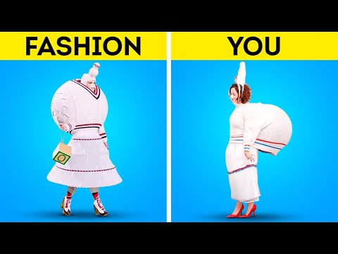 Crazy fashion show at your home! Super clothes hacks
