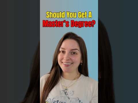 Should You Get A Master’s Degree? #education #personalfinance