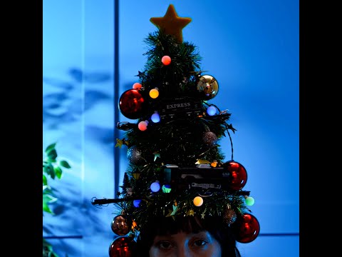 Simple Christmas tree Hairstyle! #shorts