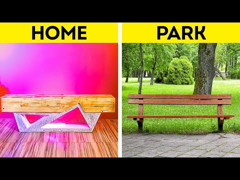 Unusual furniture for home. Is indoor bench real?
