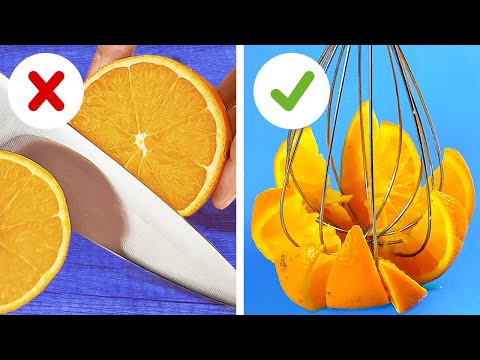 Genius hacks for fruit and vegetable cutting and peeling 🔪