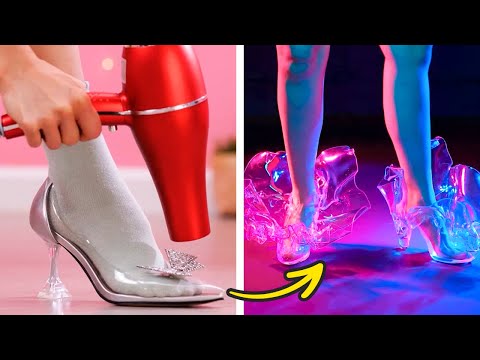 Cinderella's shoes made out of plastic! Great Shoes Ideas
