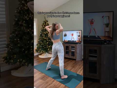 this is your sign to do a CHRISTMAS workout in your pyjamas #shorts