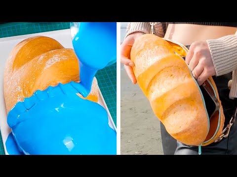Making a jaw-dropping bread-looking bag! Unique DIY bags at home