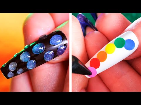 Brilliant NAILS Makeover! Manicure And Pedicure Hacks