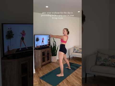 pov: your workout for the day is pretending to be a pop star #shorts