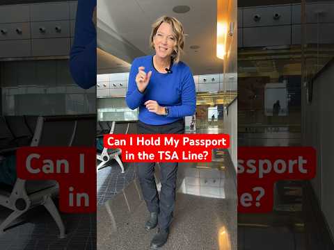 Is it okay to carry your passport through the Airport Security line? #traveltips #tsatips