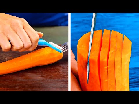 Fast ways to cut and peel fruits & veggies!