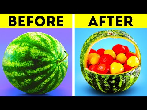 Awesome Hacks To Peel And Cut Vegetables & Fruits