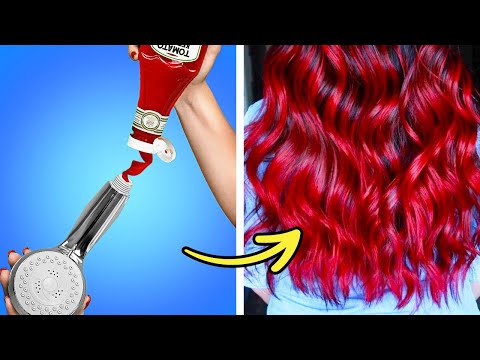 Cool hair dyeing techniques and hair hacks